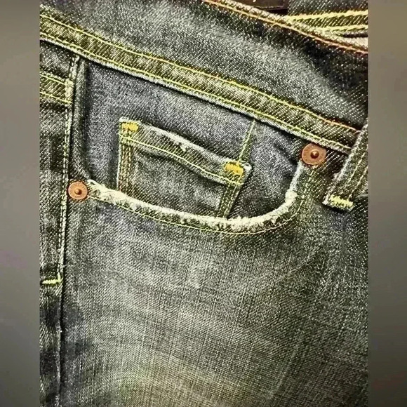 Citizens of Humanity Wide Leg Ingrid Stretch Low Rise Denim Jeans - Size 32 - Picture 2 of 10